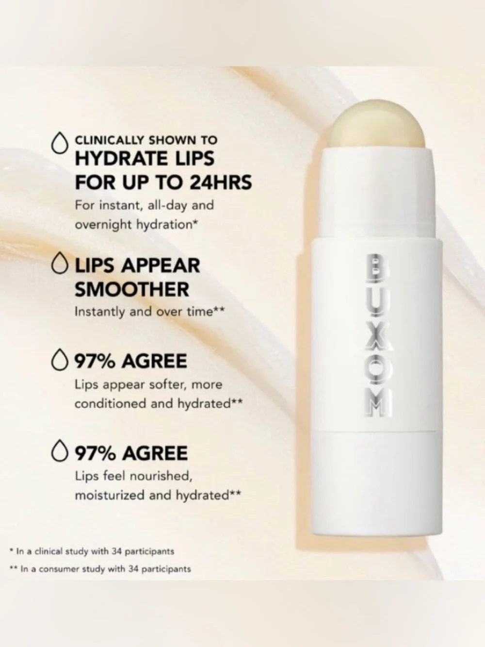 BUXOM Power-Full Plump + Repair Lip Butter – Bare (5 g / 0.18 oz.) BNIB